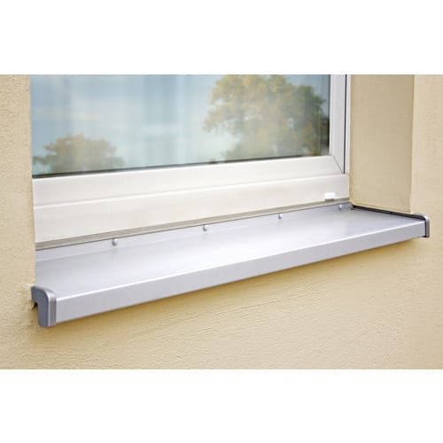 SAREI Kappen für Fensterbankschrauben, 100 x 6 x 1 mm, Grau, PVC