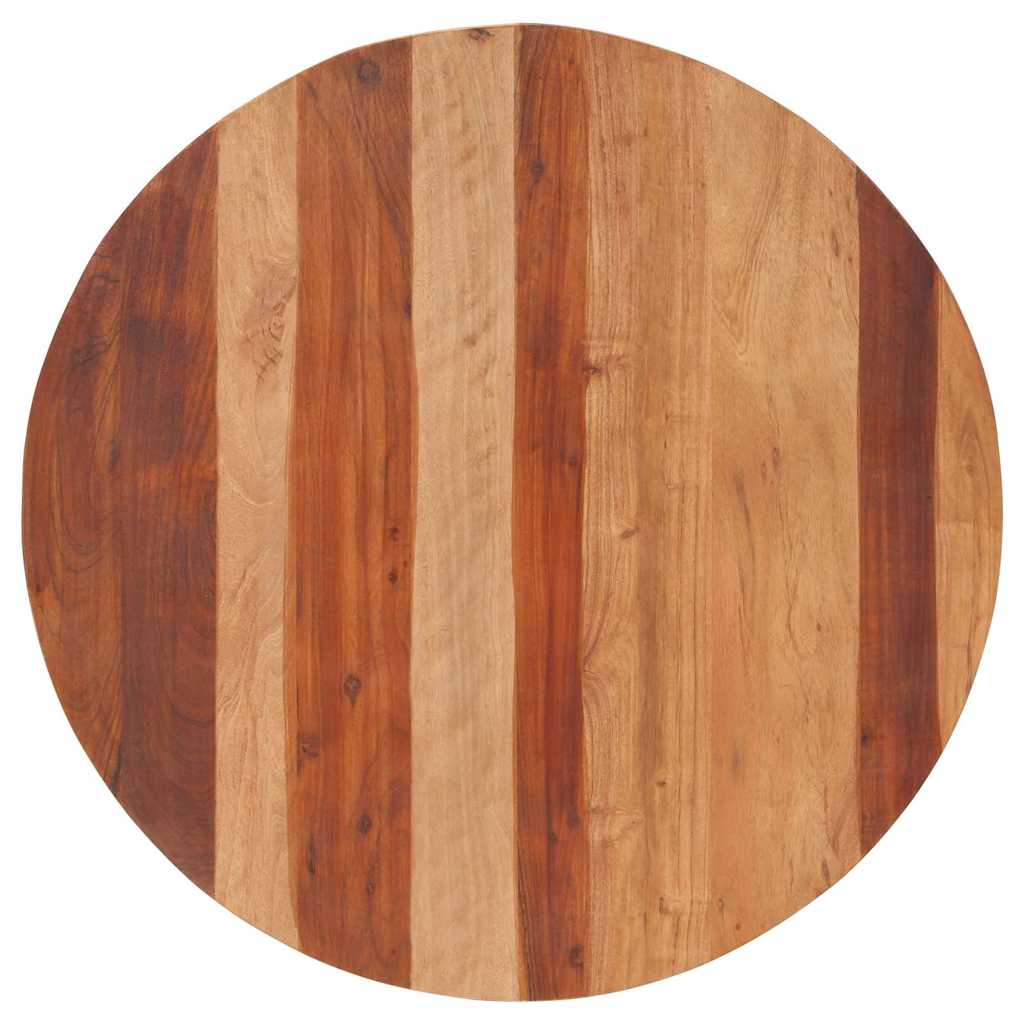 Maison Exclusive - Tischplatte Massivholz Akazie Rund 25-27 Mm 80