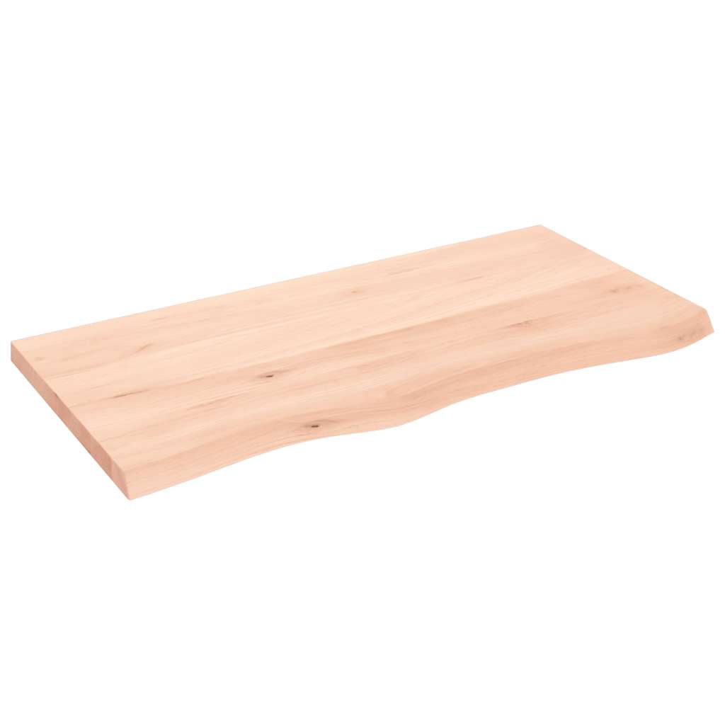 Maison Exclusive - Tischplatte 100x50x(2-4) Cm Massivholz Eiche U
