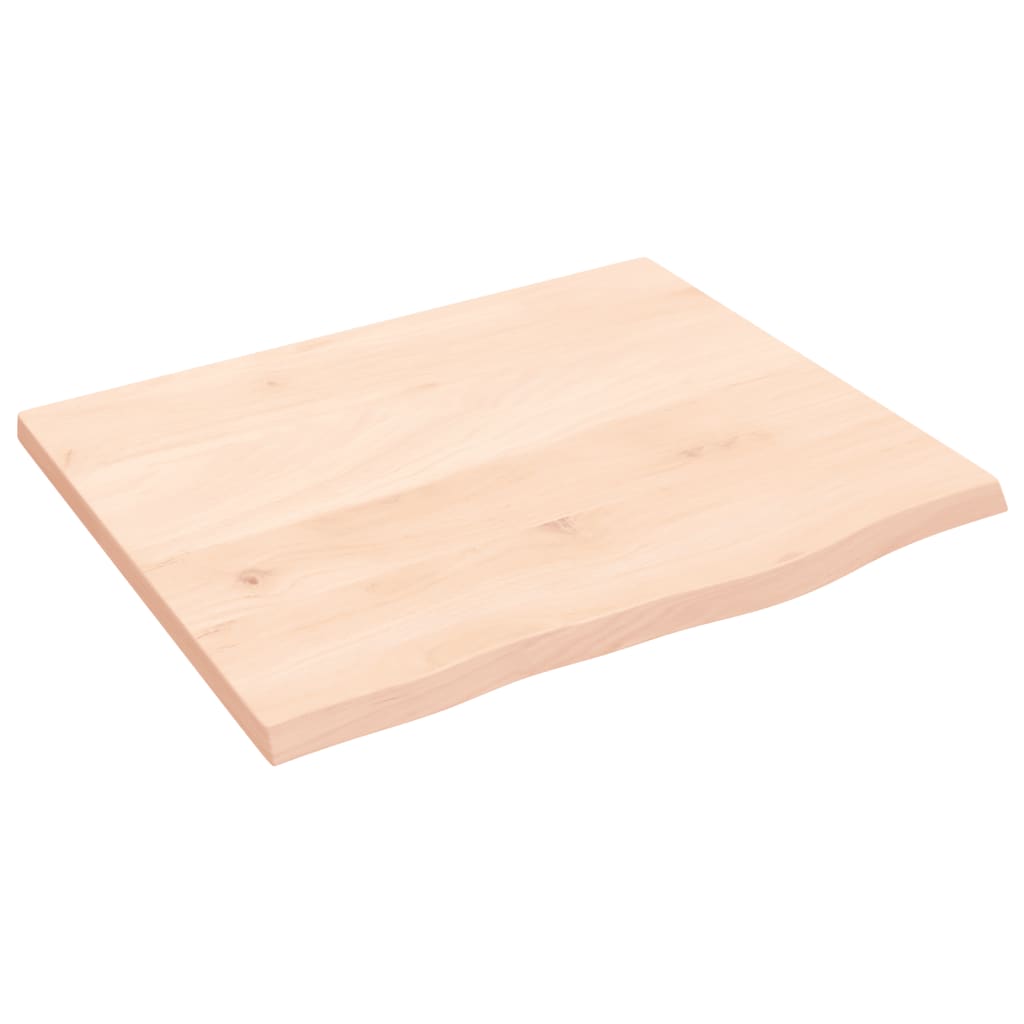 Maison Exclusive - Tischplatte 60x50x2 Cm Massivholz Eiche Unbeha