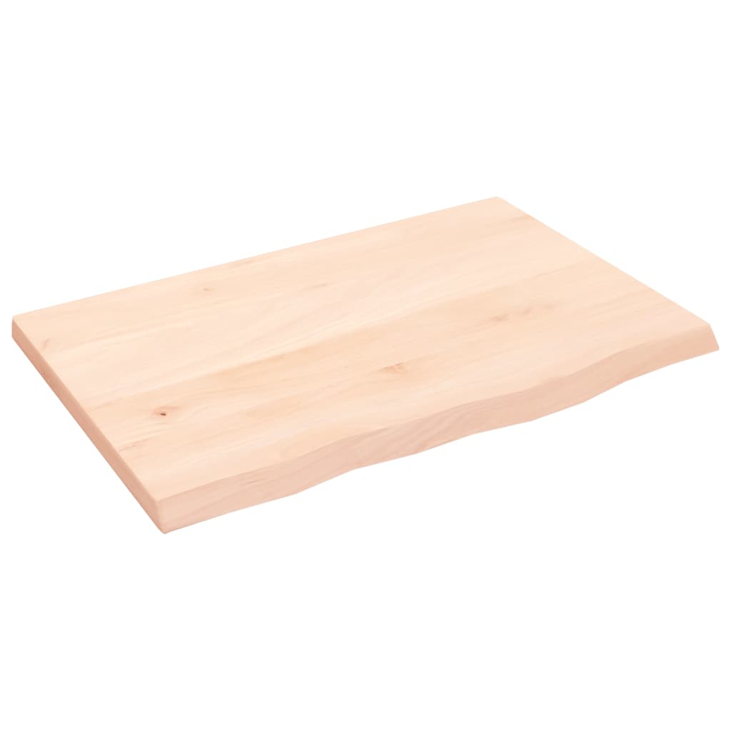 Maison Exclusive - Tischplatte 60x40x2 Cm Massivholz Eiche Unbeha