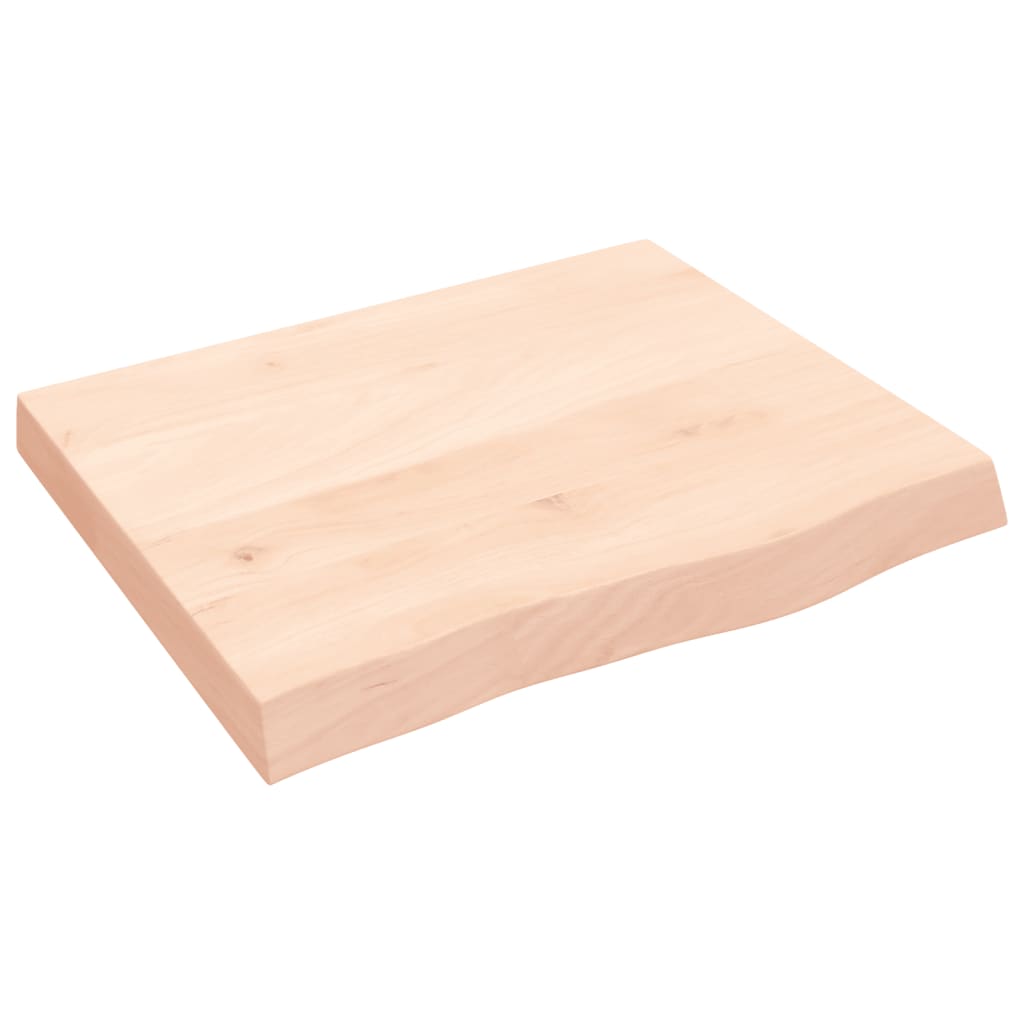 Maison Exclusive - Tischplatte 60x50x(2-6) Cm Massivholz Eiche Un