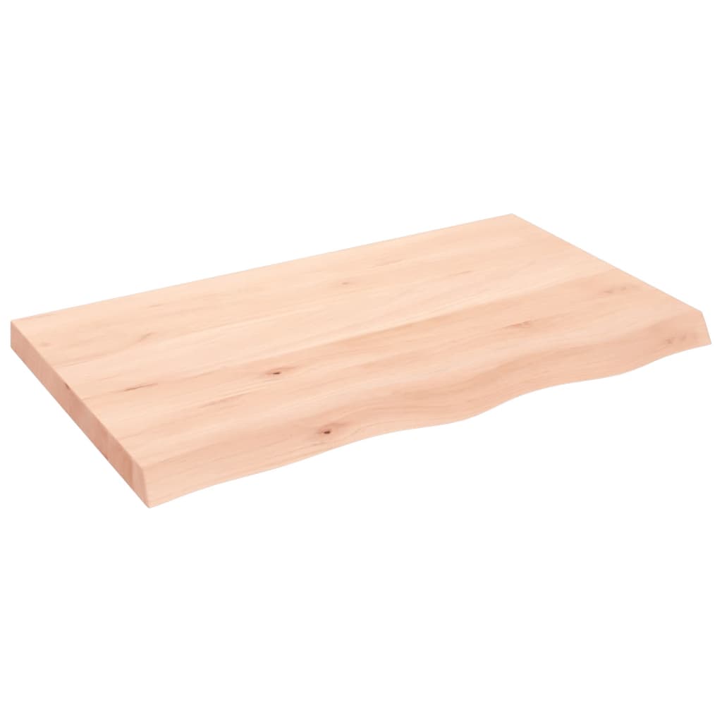 Maison Exclusive - Tischplatte 100x60x(2-6) Cm Massivholz Eiche U
