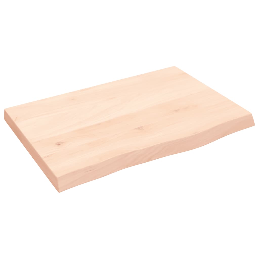 Maison Exclusive - Tischplatte 60x40x(2-4) Cm Massivholz Eiche Un