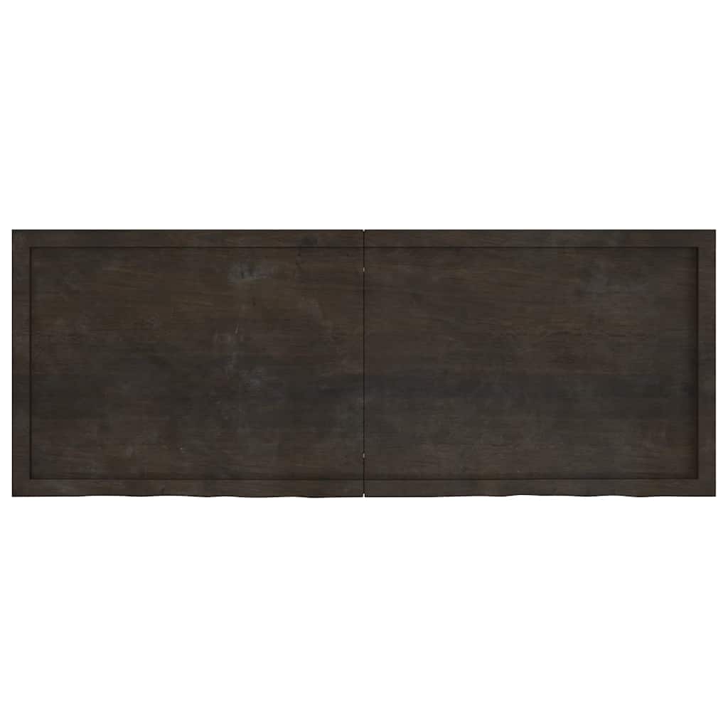 Maison Exclusive - Tischplatte Dunkelbraun 160x60x(2-6)cm Massivh