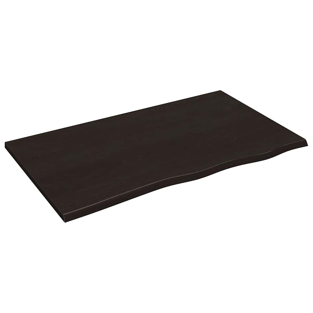 Maison Exclusive - Tischplatte Dunkelbraun 100x60x2 Cm Massivholz