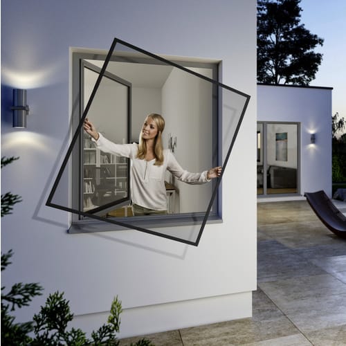 WINDHAGER Insektenschutz »Windhager PLUS«, 130 x 150 cm - grau