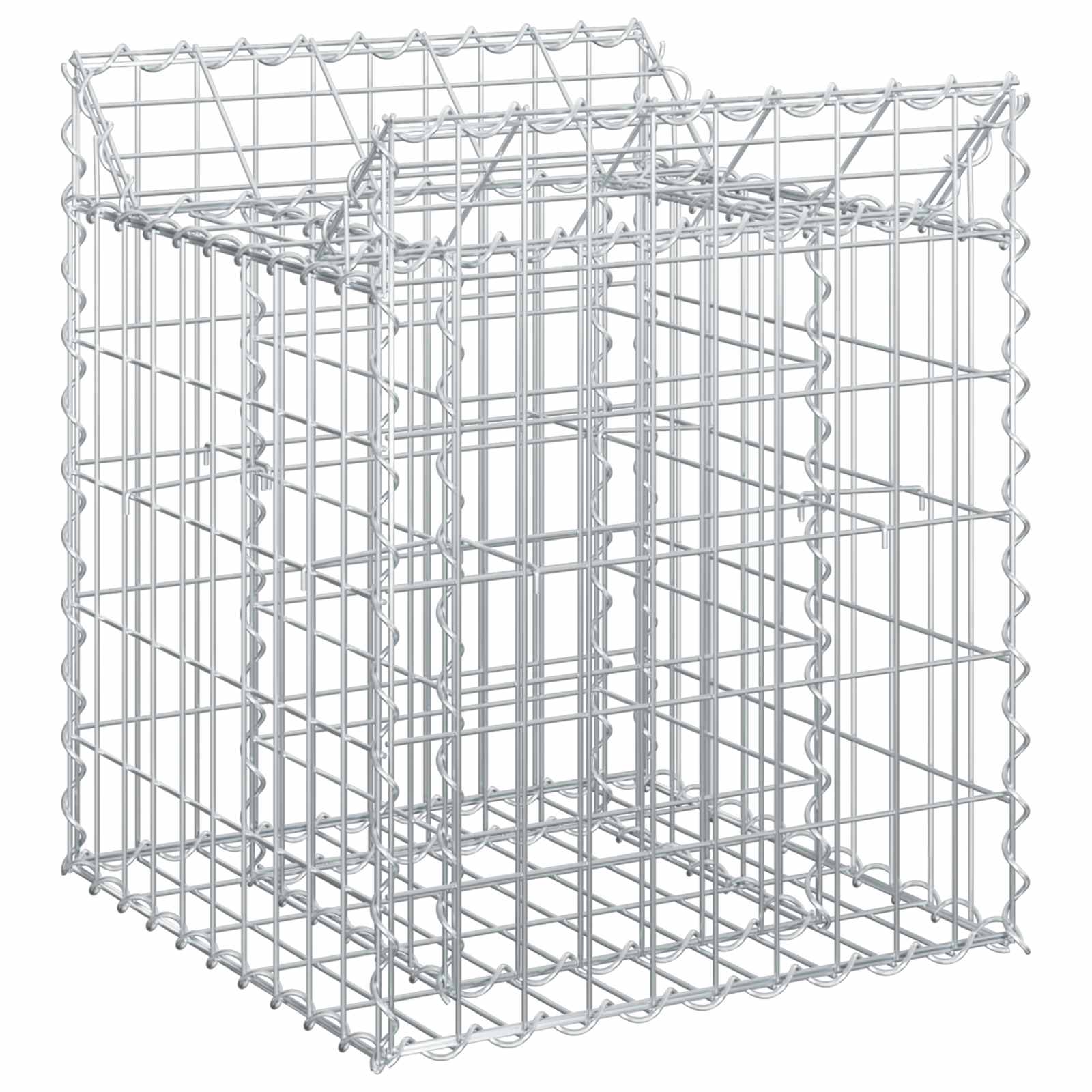 Maison Exclusive - Gabionen-hochbeet 50 X 50 X 60 Cm Verzinkter S
