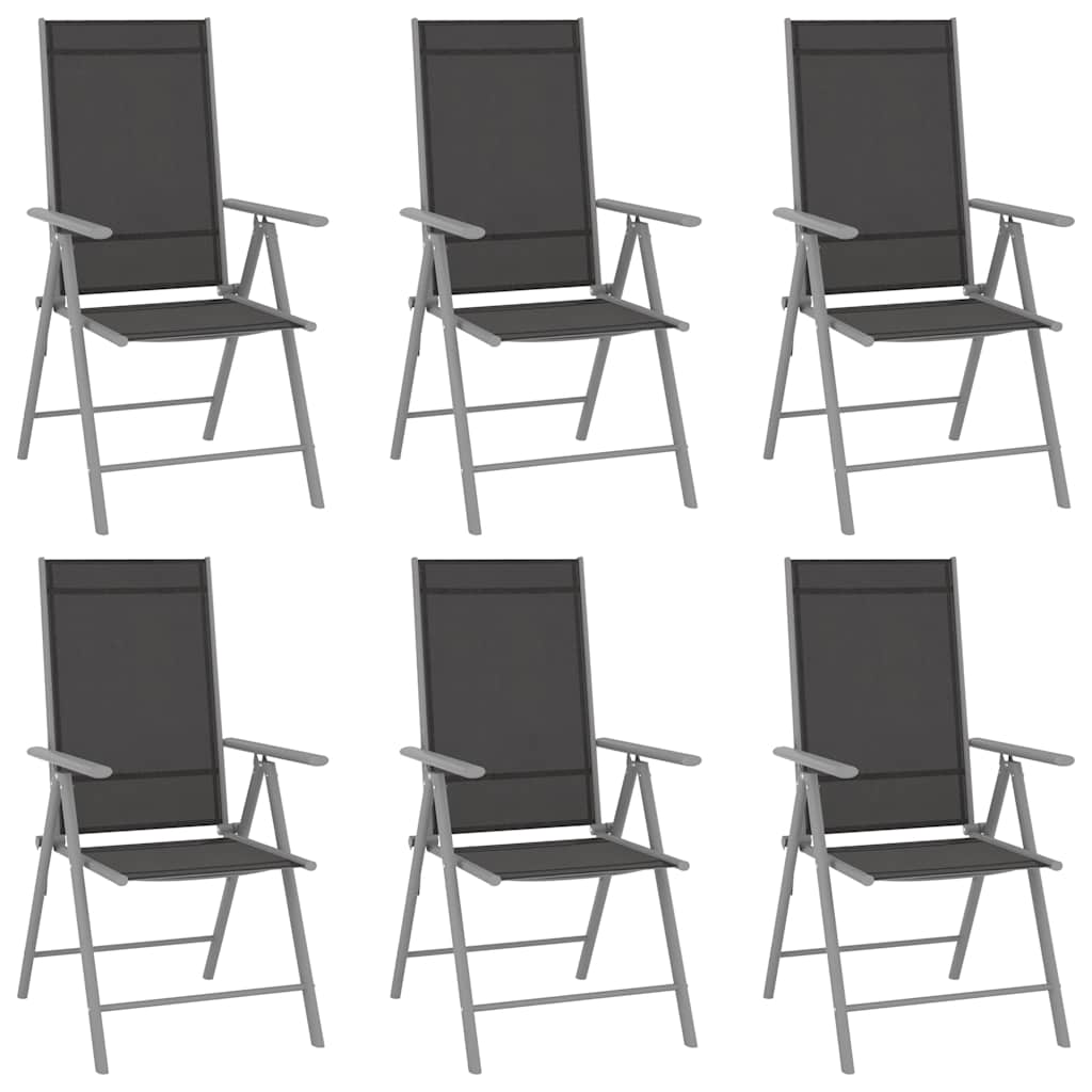 Maison Exclusive - 7-tlg. Garten-essgruppe Aluminium Silbern Und