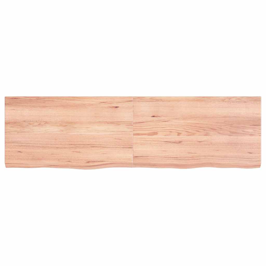Maison Exclusive - Tischplatte Hellbraun 140x40x(2-4)cm Massivhol