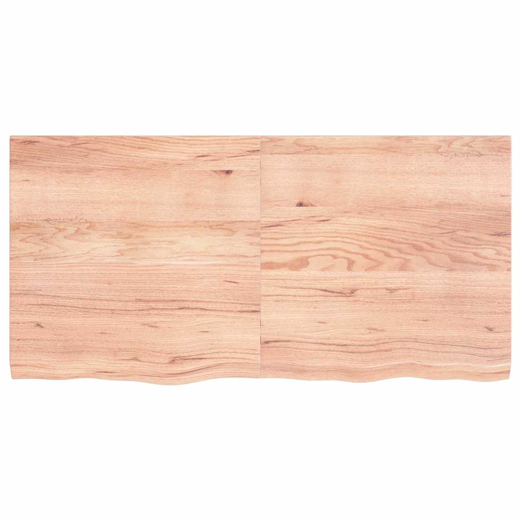 Maison Exclusive - Tischplatte Hellbraun 120x60x(2-4)cm Massivhol