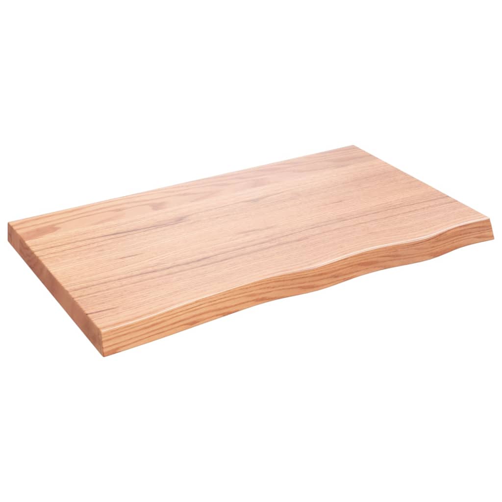 Maison Exclusive - Tischplatte Hellbraun 100x60x(2-6)cm Massivhol
