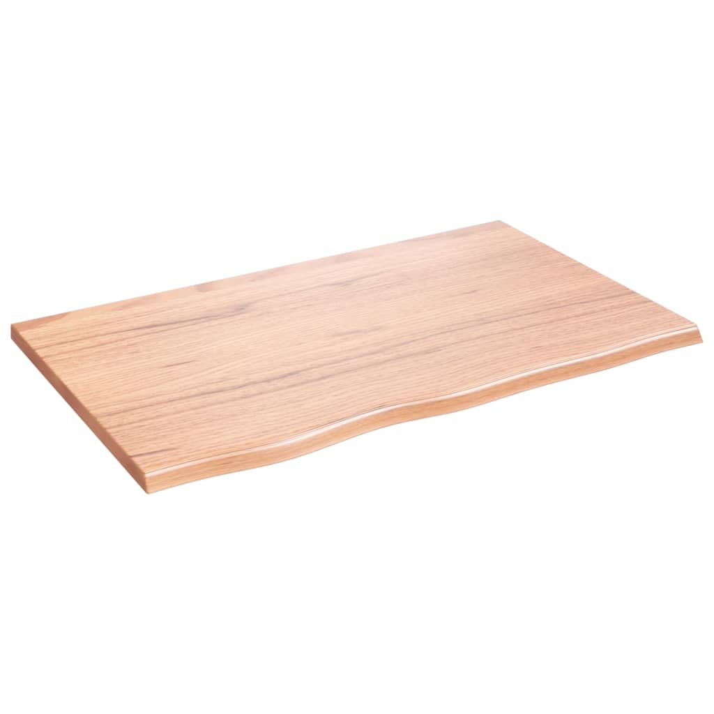 Maison Exclusive - Tischplatte Hellbraun 80x50x2 Cm Massivholz Ei