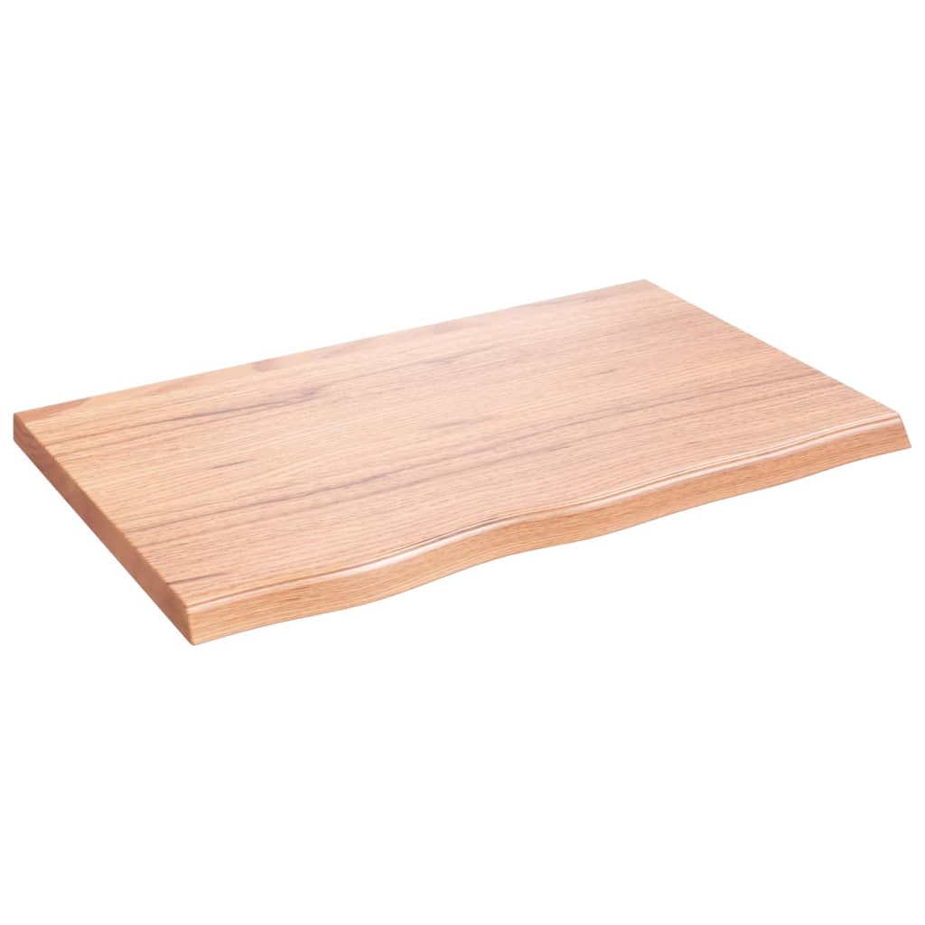 Maison Exclusive - Tischplatte Hellbraun 80x50x(2-4) Cm Massivhol