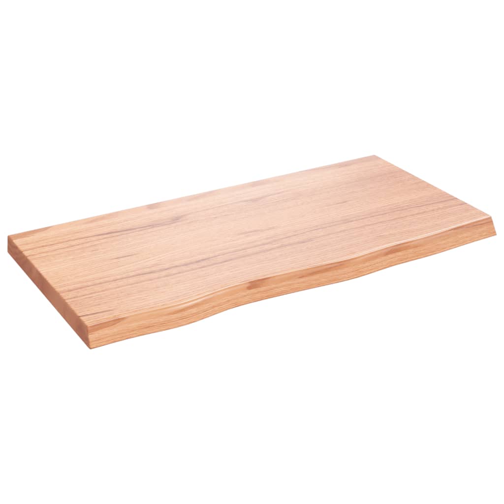 Maison Exclusive - Tischplatte Hellbraun 80x40x(2-4) Cm Massivhol