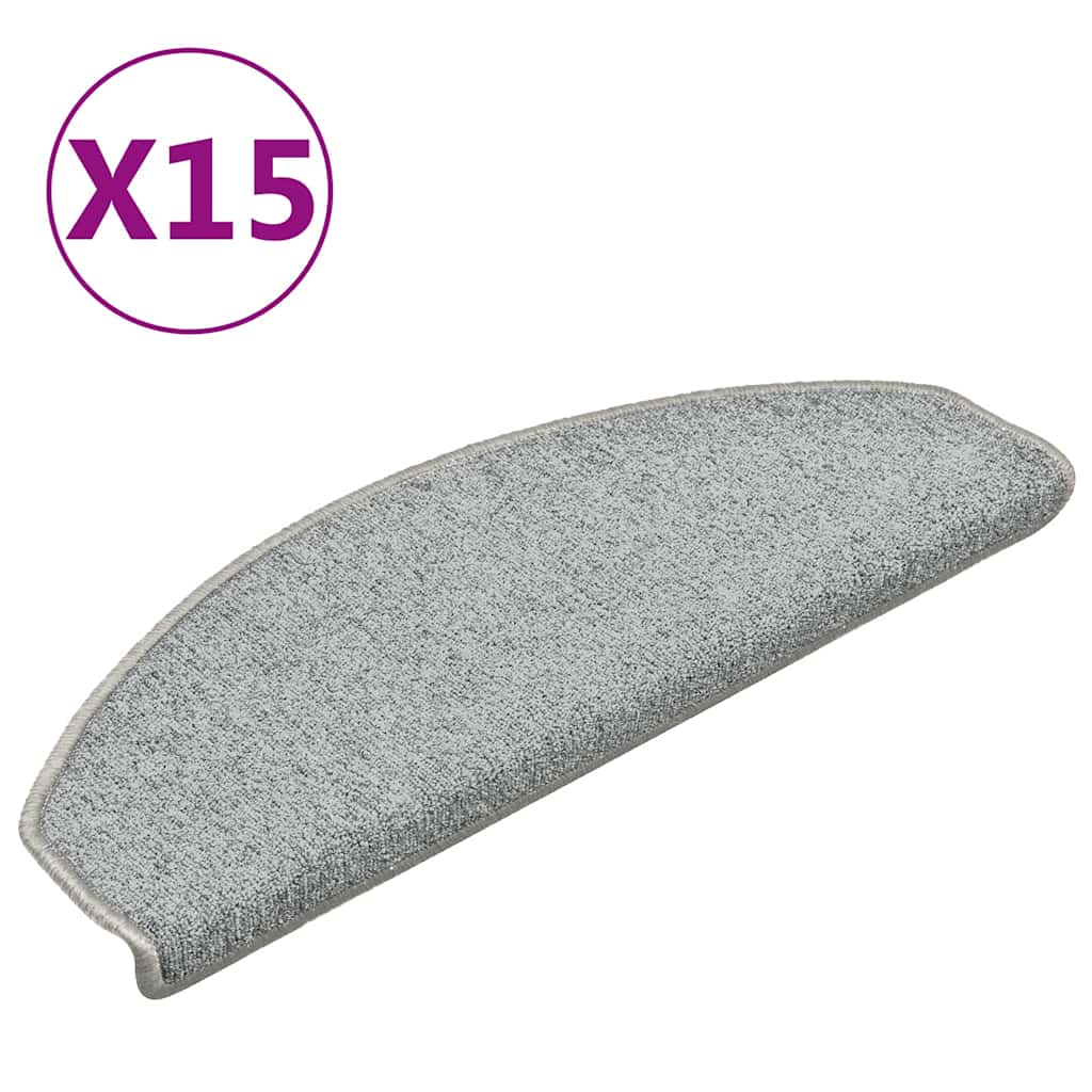 Maison Exclusive - Stufenmatten 15 Stk. 65x24x4 Cm Hellgrau Halbr