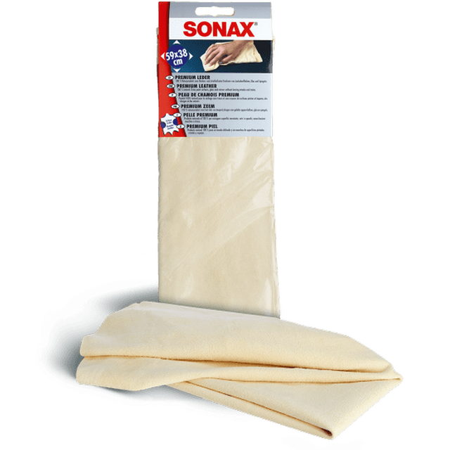 SONAX Autoleder-Tuch, für Lackoberflächen, Glas und Spiegel , beige