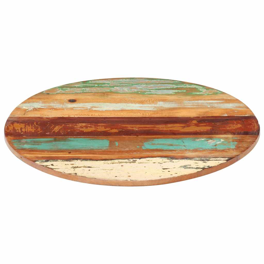 Maison Exclusive - Tischplatte Rund 40 Cm 15-16 Mm Altholz Massiv