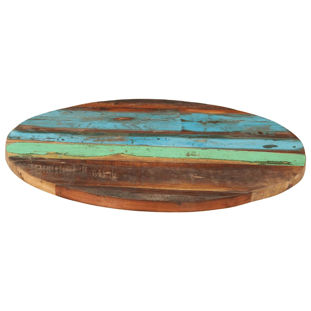 Maison Exclusive - Tischplatte Rund 60 Cm 25-27 Mm Altholz Massiv