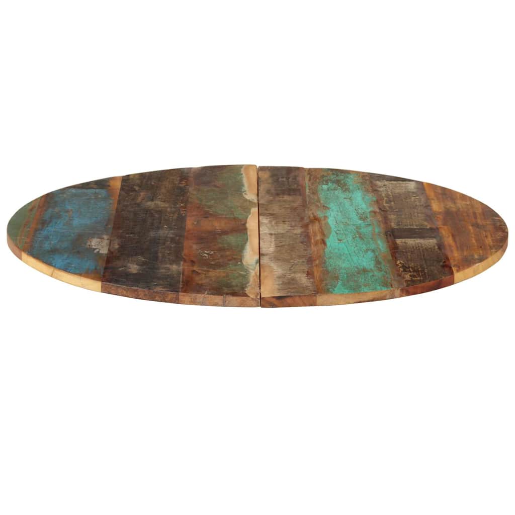 Maison Exclusive - Tischplatte Rund 80 Cm 15-16 Mm Altholz Massiv