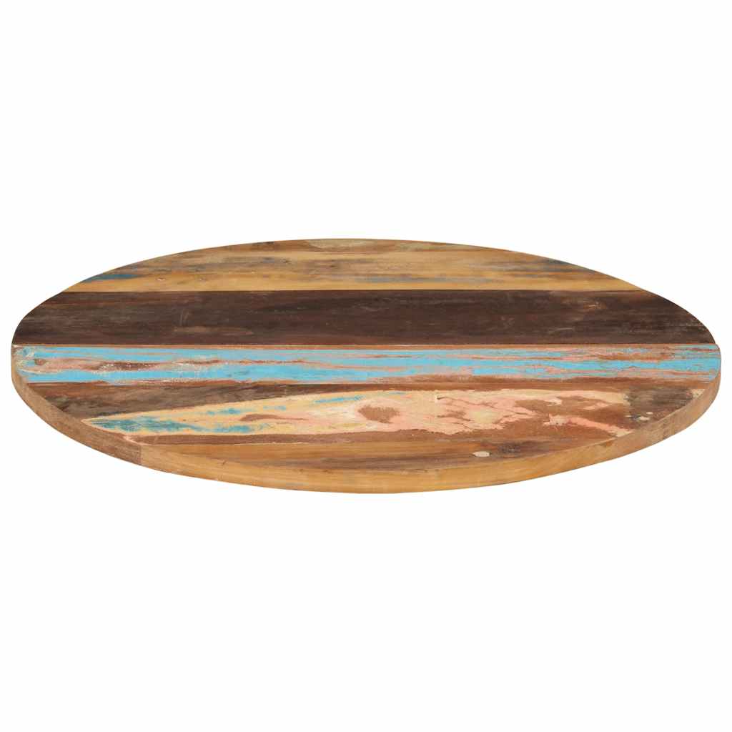 Maison Exclusive - Tischplatte Rund 80 Cm 25-27 Mm Altholz Massiv