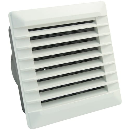 MARLEY Lüftungsgitter, eckig, Hart-PVC (PVC-U), weiß - weiss