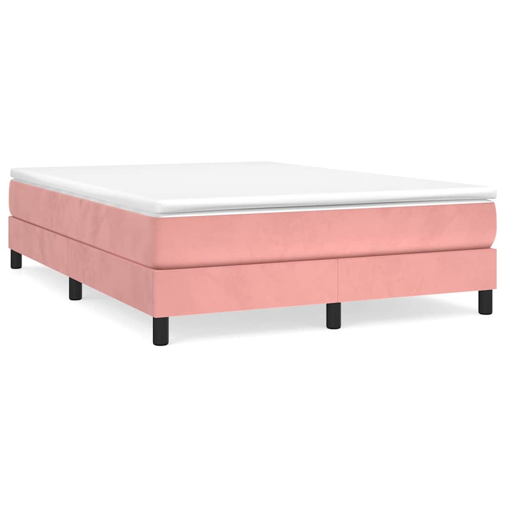 Maison Exclusive - Boxspringbettgestell Rosa 140x190 Cm Samt