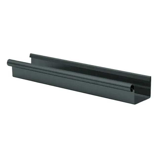 SAREI Dachrinne, Nennweite: 75 mm, kastenförmig, Aluminium - grau