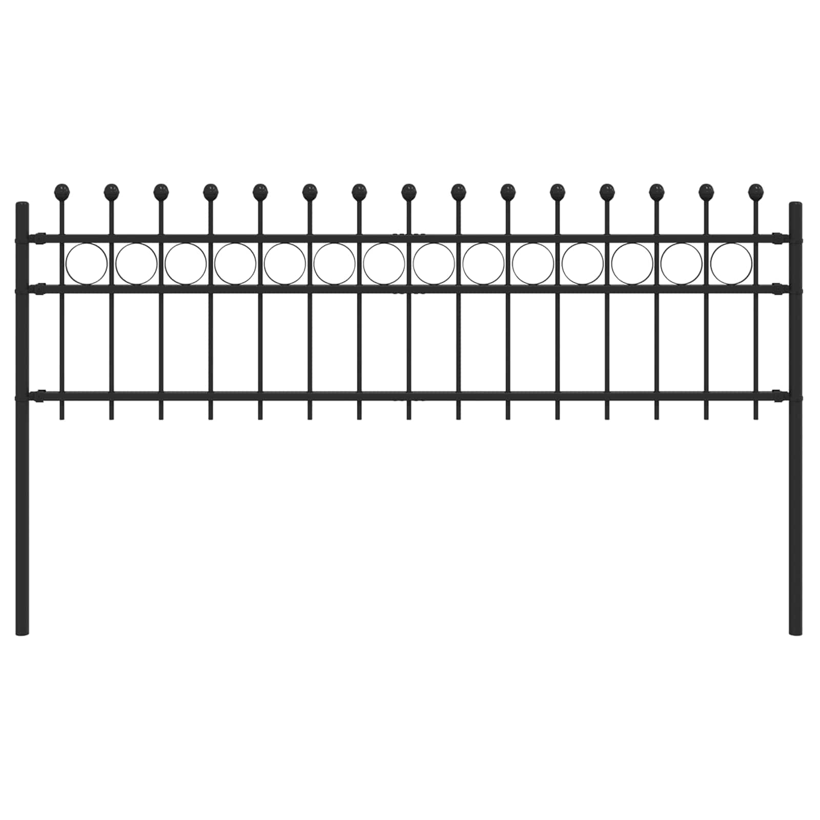 Maison Exclusive - Ringzaun Tilburg 200 X 110 Cm Pulverbeschichte