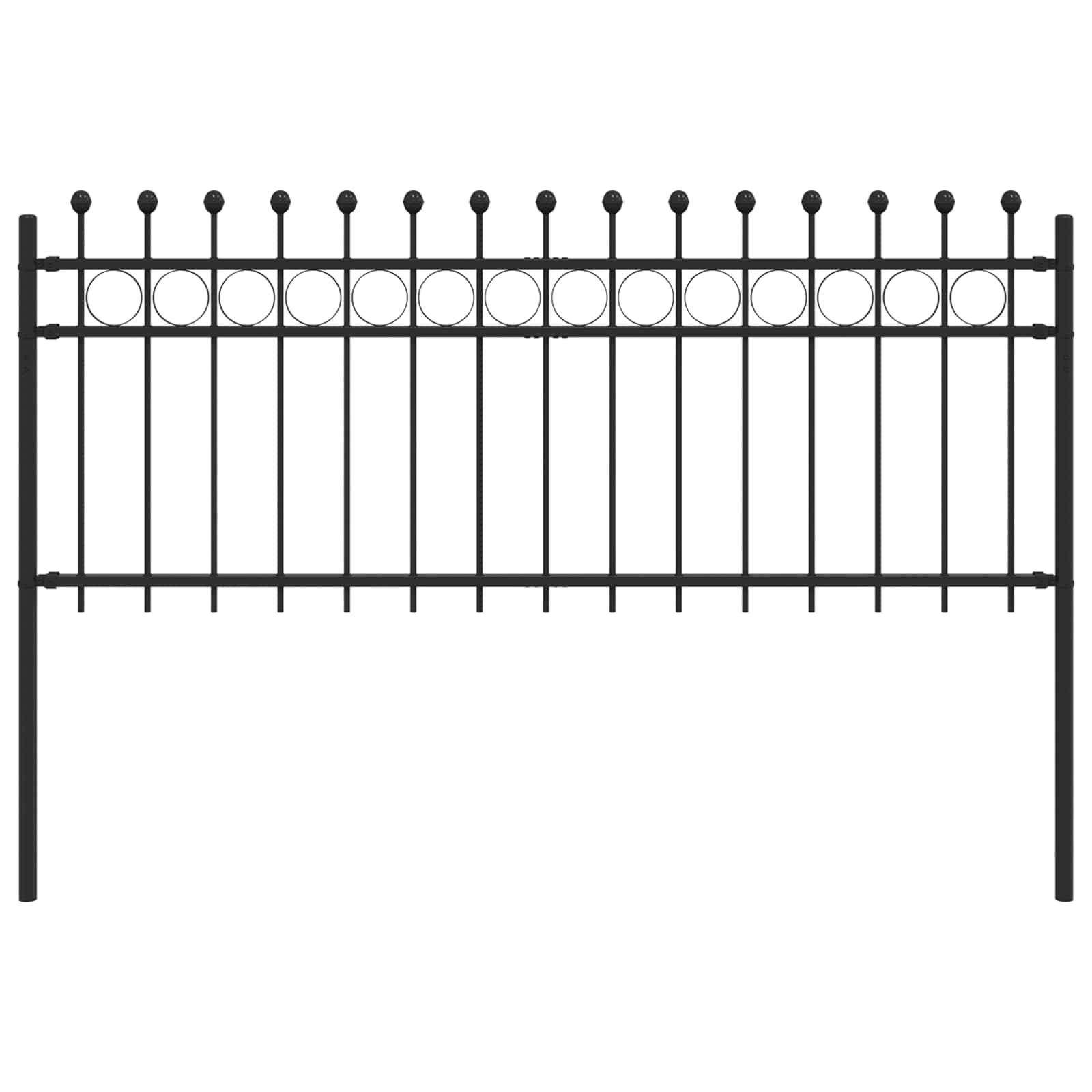 Maison Exclusive - Ringzaun Tilburg 200 X 130 Cm Pulverbeschichte