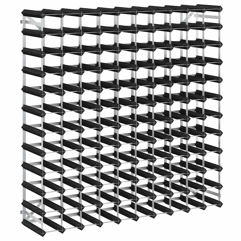 Maison Exclusive - Weinregal Für 120 Flaschen Schwarz Massivholz