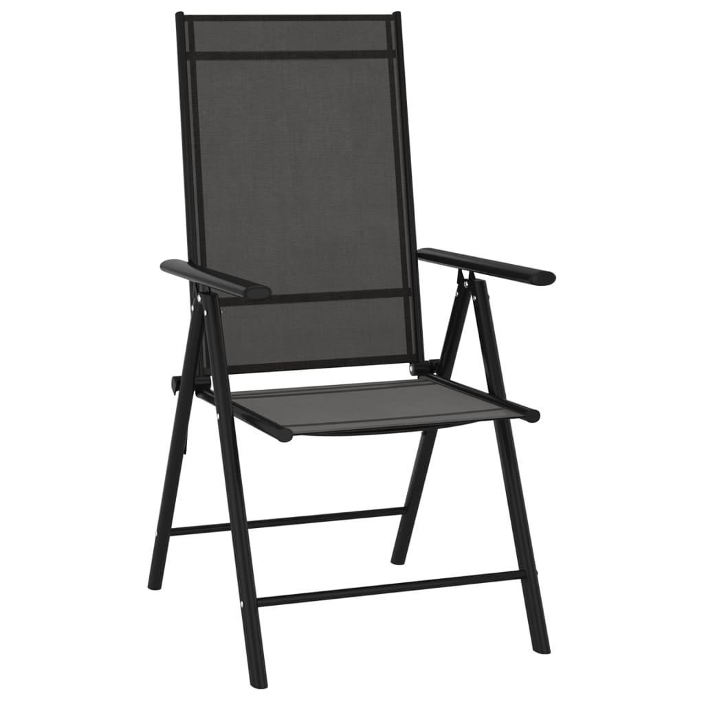 Maison Exclusive - Gartenstühle Klappbar 6 Stk. Textilene Schwarz