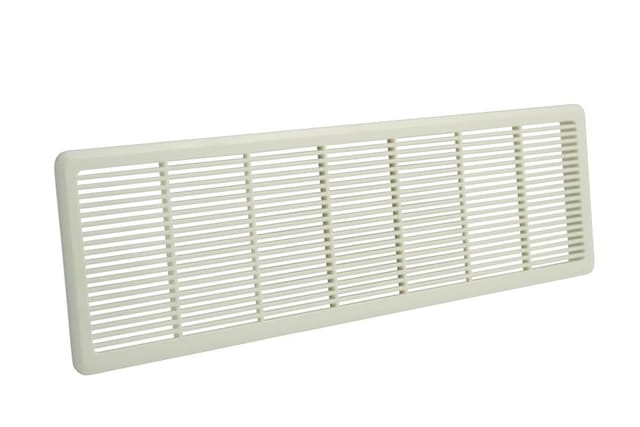 MARLEY Lüftungsgitter, eckig, Polystyrol (EPS), weiß - weiss