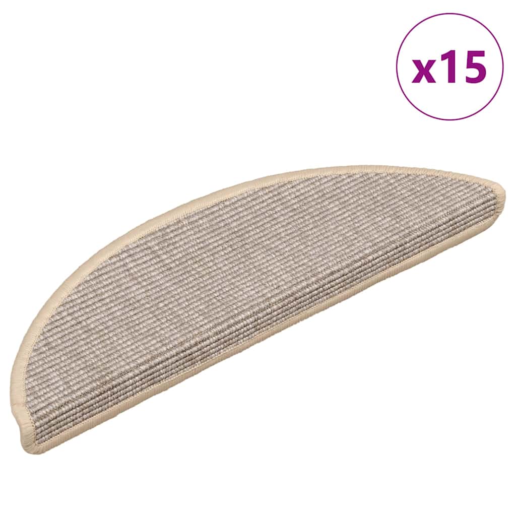 Maison Exclusive - Stufenmatten 15 Stk. 56x17x3 Cm Silber Halbrun