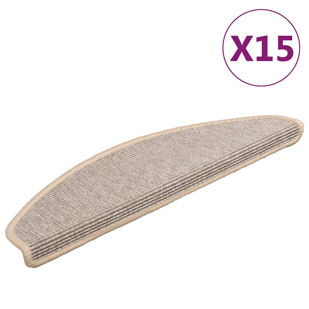 Maison Exclusive - Stufenmatten 15 Stk. 65x21x4 Cm Silber Halbrun