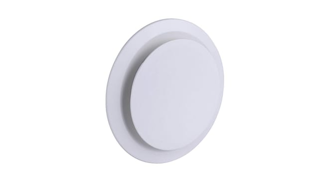MARLEY Ablufttellerventil, rund, Polystyrol (EPS), weiß - weiss