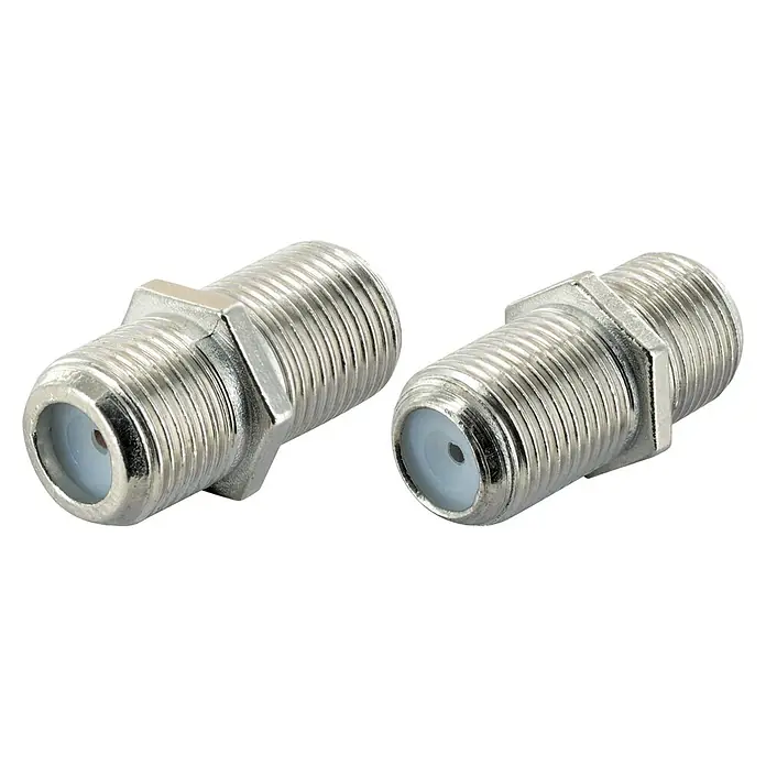 SCHWAIGER F-Verbinder, Silber, Metall, SAT-Anschlusskabel - silberfarben