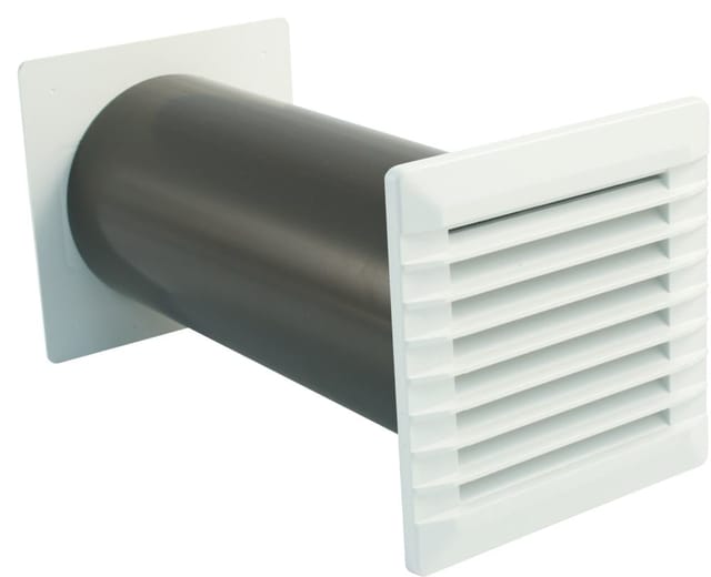 MARLEY Teleskopkanal »Lüftungstechnik«, Hart-PVC/Fiberglas, weiß - weiss