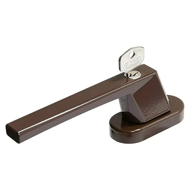 ABUS Fenstergriff, Stahl/Zinkdruckguss, braun