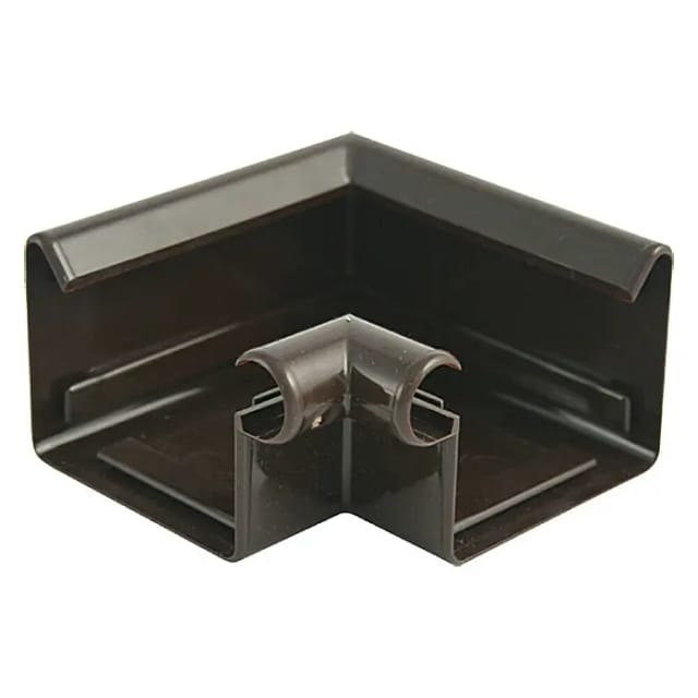 MARLEY Eckstück, BxHxL: 9,7 x 5,5 x 9,7, cm, für Dachrinnen - braun