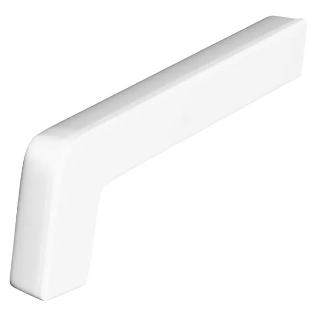 SAREI Seitenteil Fensterblech, 58 x 195 x 15 mm, Weiß, PVC - weiss