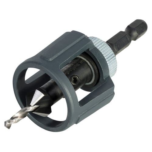 WOLFCRAFT Vorbohrer, 1/4"-Sechskant, Schaft-Ø: 6,35 mm, dunkelgrau