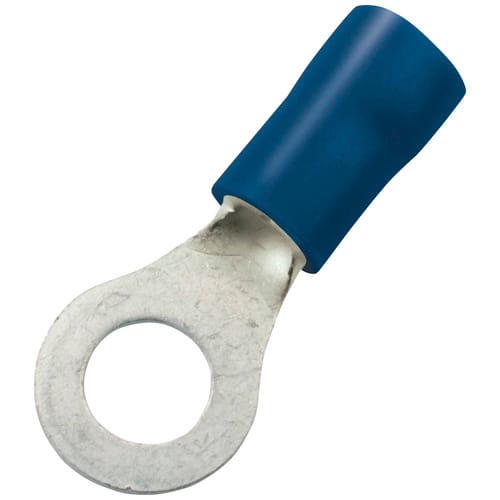 Ringkabelschuh-Set, Kunststoff, Isoliert - blau