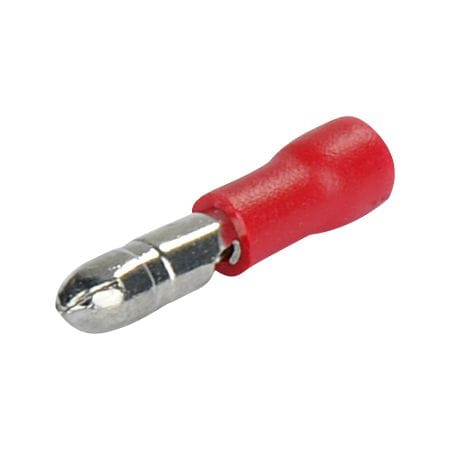 Rundstecker-Set, Ø: 0,4 cm, Kunststoff - rot