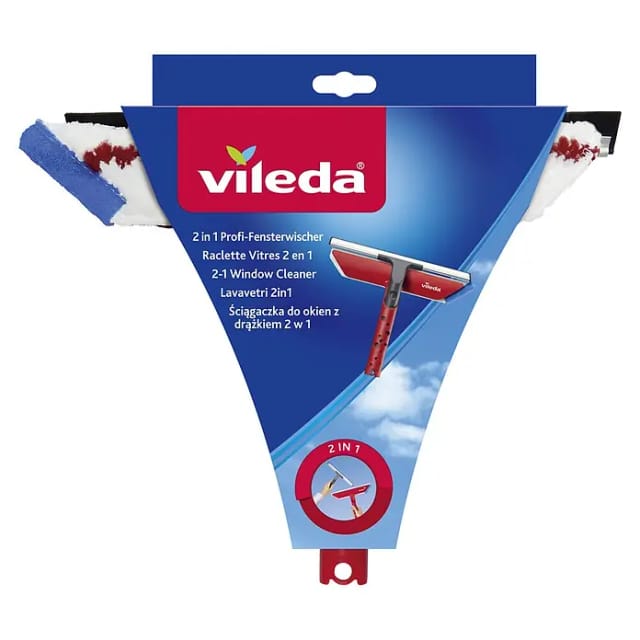 VILEDA Fensterwischer, Kunststoff, rot
