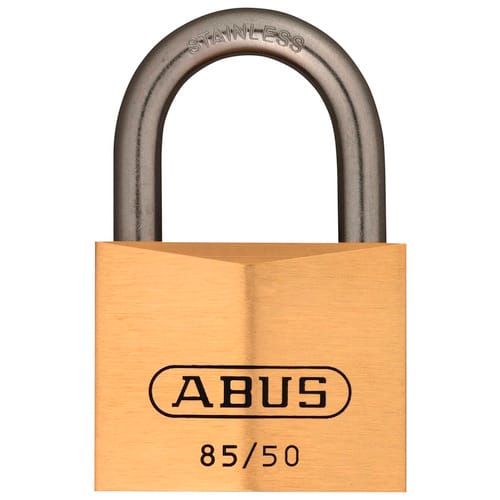 ABUS Vorhangschloss, aus Metall, 95 mm Breite, messingfarben - goldfarben