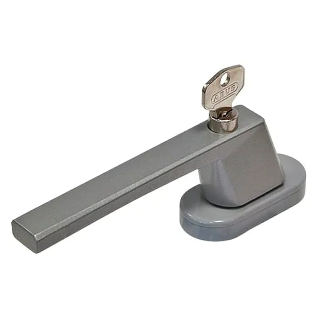 ABUS Fenstergriff, Stahl/Zinkdruckguss, silberfarben