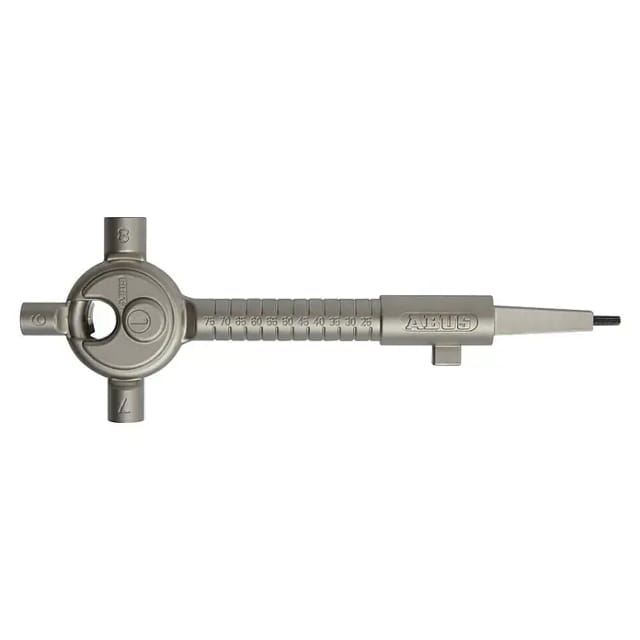 ABUS Bauschlüssel aus Metall, 95 mm Breite, silberfarben