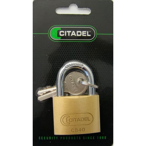 ABUS Vorhangschloss, aus Metall, 40 mm Breite, messingfarben - goldfarben