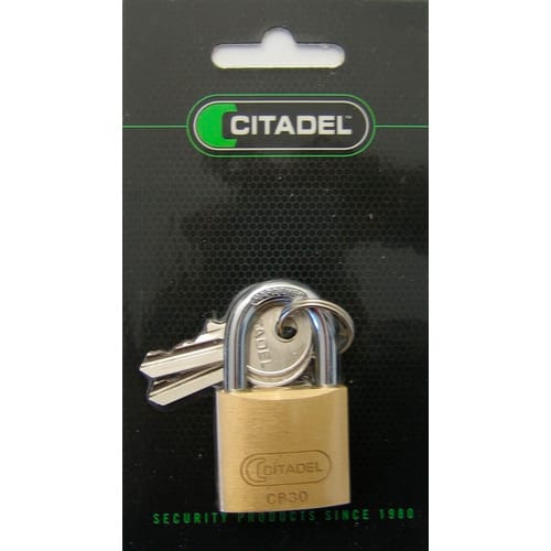 ABUS Vorhangschloss, aus Metall, 30 mm Breite, messingfarben - goldfarben